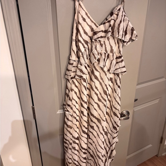 Future Collective Zebra Ruffle Maxi Dress - Picture 5 of 7